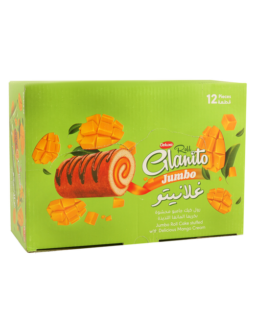 كيك غلانيتو رول سادة